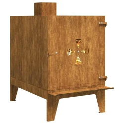 Štednjak za kampiranje 35x50x60 cm Corten čelik