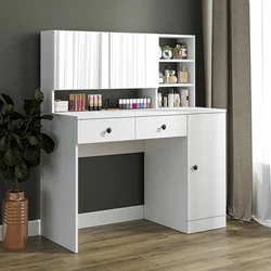Hanah Home toaletni sto Ella sa ogledalom, 120 cm, beli