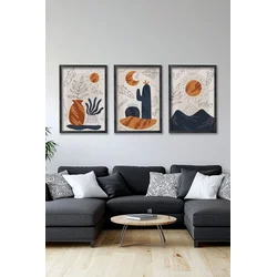 Wallity Slika Ersy3Syhcrv7, 3 dela, 34 x 49 cm