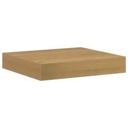 Vidaxl Stenska polica Rjava 23 x 23,5 x 4 cm Konstruiran les