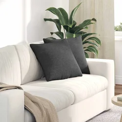 Jastučići za sofu 2 pcs Tamno siva 45 x 45 cm Kordura tekstil