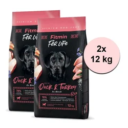Fitmin dog For Life Duck & Turkey 2 x 12 kg