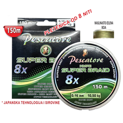 B-Tech Najlon za pecanje Pescatore Super Braid 8x 0.16mm