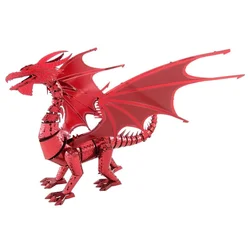 METAL EARTH 3D sestavljanka Rdeči zmaj (ICONX)