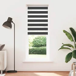 Zavjesa zebra crna 70x230 cm širina tkanine 65,9 cm poliester