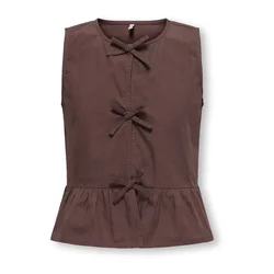 ONLY GIRLS Bluza  temno rjava