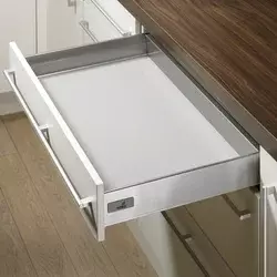 Metalna fioka bez fronta, 60cm/45 cm, Belo-siva