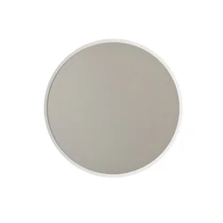 Hanah Home Ogledalo Dekoratif Yuvarlak Ayna Beyaz A706, 60x60cm, Belo