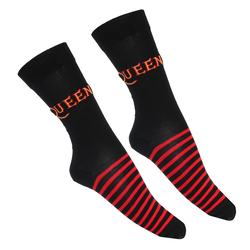Nogavice Queen - Logo & Stripes - ROCK OFF - QUSCK08MB
