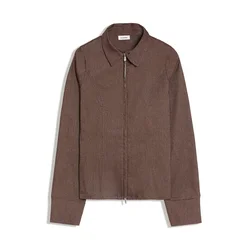 Bershka Bluza pikčasto rjava
