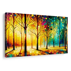 Slika gozdni vitraž - 40x30