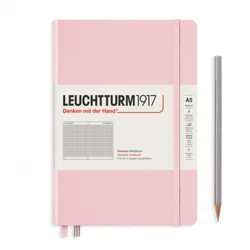 Notebook Medium (A5) Hardcover, Kocke, Svetlo roze