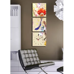 Wallity Zidni sat 3P2828CS-17, 90x28 cm, 3 dela