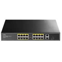 CUDY Sigurnosna kamera FS1018PS1 16-Port 10/100M PoE+ Switch, 1Gbit Uplink bela