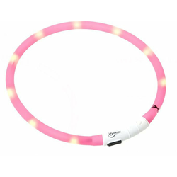 Flamingo Visio Light Led ovratnica za pse - pink 70 cm