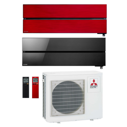 MITSUBISHI multi-split klimatska naprava-notranje enote LN35VG (rubinasto rdeča) in LN35VG (oniks črna) + zunanja enota MXZ-2F53VF