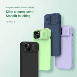 NILLKIN Maska za telefon CamShield Silky za iPhone 15 Plus crna