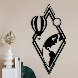 Wallity Zidna dekoracija Balon, 29x60 cm, 1.2mm, Crna