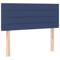 Vidaxl Posteljno vzglavje modro 80x5x78/88 cm blago