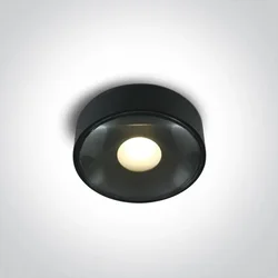 PLAFONJERA LED/6W/480lm/3000K/230V IP65 107mm CRNA