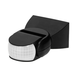 Podesivi senzor pokreta PIR 180° infracrveni 0.6-1.5m/s crni Orno