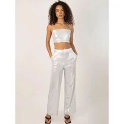 Jaded Rose Ženske pantalone Lilo, Bele