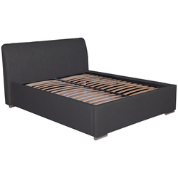 Tapacirani Krevet France Storage 180/200 cm , crna