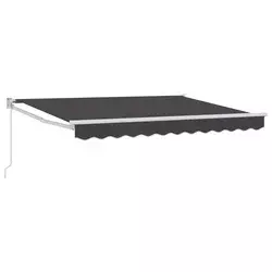 Povlačivi tende Antracit 3,5 x 2 m 100% Poliester i Aluminij