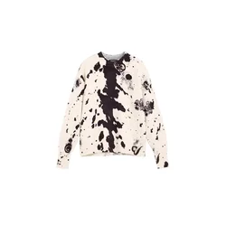 Desigual Pulover črna/bela