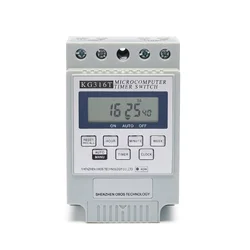 Časovno stikalo LCD DIN 20A DC12V