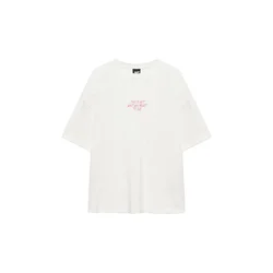 Pull&Bear Majica STWD rumena/svetlo roza/bela