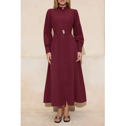 Trendyol Modest Ženska haljina Tctss26Eb00005, Bordo