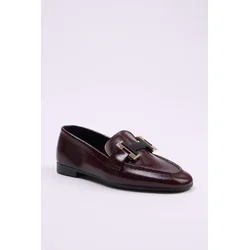 Trendyol Shoes Ženske mokasine Takss26La00009, Bordo
