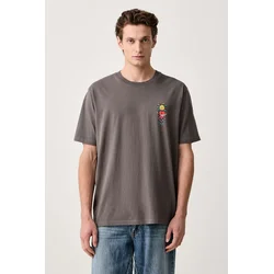 Hurley ETAM Cat moška majica dark stone grey
