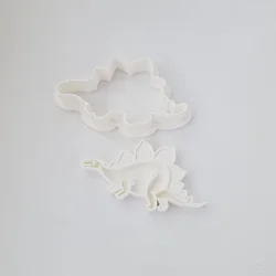KREATIVNI SLATKIŠI Modla za kolače i ukrase dinosaurus Stegosaurus, 10 cm, Bela