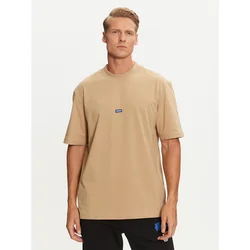 Hugo Majica Nieros 50509991 Bež Regular Fit