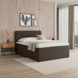 Bessagi Home Postelja Z Vzmetnico Marco, Rjava, 160x200