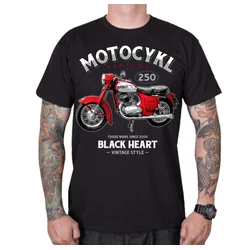 Ulična majica moška - MOTOCYKL PANELKA - BLACK HEART - 13104