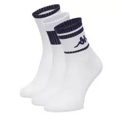 Dolge nogavice Kappa CEO_KR_ANKLE_SS26 (3-PACK) Bela