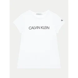 Calvin Klein Jeans Majica IG0IG00380 Bela Regular Fit