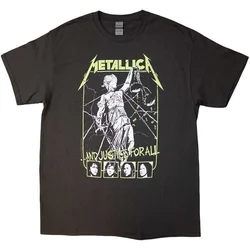 Metallica Majica Justice Faces Unisex Charcoal Grey M