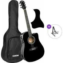 Cascha CGA100BK Basic SET Black Akustična kitara