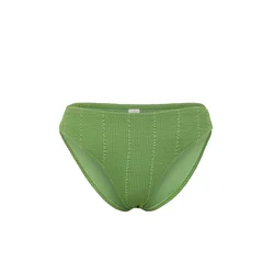 Trendyol Green Textured Regular Bikini Bottom