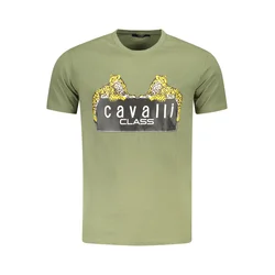 Cavalli Class Muška majica TXT60NJD060, Maslinasta