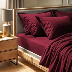 Tonne Rosse - Fitted Sheet u Prašnjavo Roze Boji