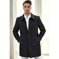PLT9365 DEWBERRY MENS COAT-ANTHRACITE