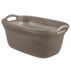 CURVER košara za rublje Knit, 40 l, smeđa