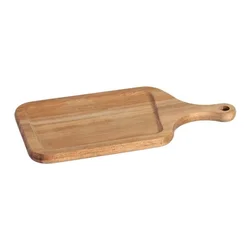 Serving platter for appetizers, acacia wood, 30 x 14.5 cm, thickness 1