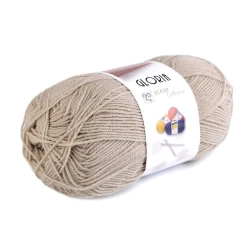 GLORIA Pletena preja 50 g - (51220) bež