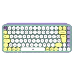 Tipkovnica LOGITECH POP Keys, mehanska, brezžična, US Layout, USB, bluetooth, zelena